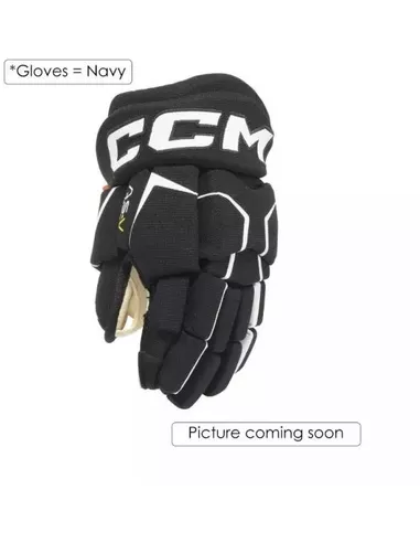 CCM HG Tacks AS-V PRO Hockey Gloves (Junior) NavyWit